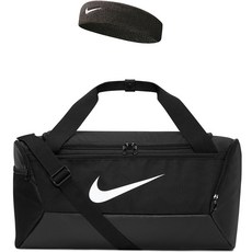 NIKE 耐吉 Logo 雙背手提包 DM3977-010 + 髮帶, 黑色, 1組