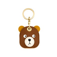 모모 동물 디자인 키링 열쇠고리, 곰, 1개