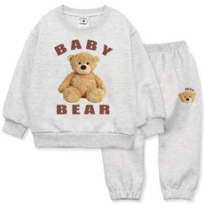 골든래빗 아동용 포토베어 상하 바지세트 든래빗 아동용 포토베어 상하 바지세트