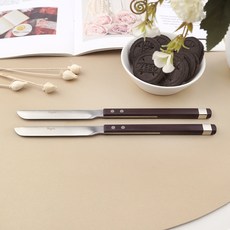 Bogen 方形Solne餐具甜點刀, 黑櫻桃, 2個