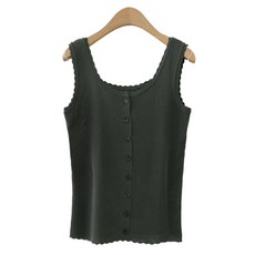 여자반팔단추모시내의