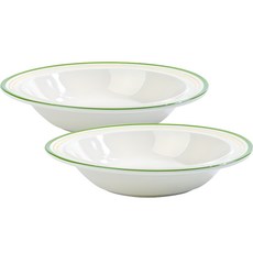 Syracuse CHINA 楓葉義大利麵碗 23cm, 舒適的綠色, 2個