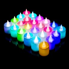 STOLIVING 茶燈 LED 電蠟燭 24p, 顏色轉換