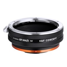 K&F CONCEPT 렌즈변환 어댑터 EOS-M4/3 IV PRO 캐논 EF 호환, 1개 - xtreamerav-m4