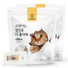 와그작 고양이는 생선을 더 좋아해 대구 15g x 21p