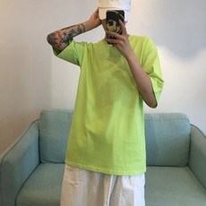 피어니스트 오버핏 무지 반팔티