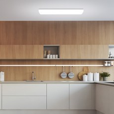 번개표 아크릴 LED 플리커프리 주방등 25W 주광색, 화이트