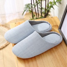 아리코 남성용 세탁기 워셔블 쿠션 거실화, 블루, 1개