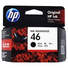 HP 惠普 46黑色原廠墨水 CZ637AA，原廠墨水匣，適用於HP DeskJet系列印表機