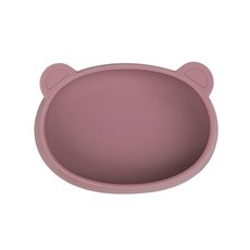 MODU'I BLUEMAMA 小熊造型矽膠點心盤，粉色 320毫升, 耐熱250°C, 粉紅色, 1個