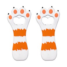 ANTS Family Cat 磁性開瓶器 Cat, 2個, 白色的