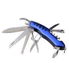 Dr.Tools 다용도 가정용 생활 공구 14 in 1 맥가이버칼 블루, 1개