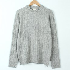 남자꽈배기니트