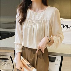레몬소울 우투 셔링 블라우스