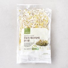 ORGA 무농약 인증 새오리알태 콩나물, 300g, 1개 - 옛새