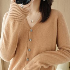 여성용 블랙101 라일리 베이직 폭닥 가디건 CH-2318058