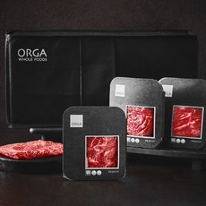 ORGA 무항생제 인증 한우 만족 특선세트 (냉장), 1.2kg, 1세트