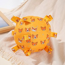 파스텔펫 강아지 캐릭터 패턴 공 장난감, 타입 D, 1개