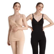 IUNIQUE 莫代爾棉哺乳背心 2入+內搭褲 2入