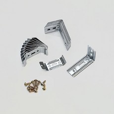 The One Home Deco組合百葉窗支架 6.8*3.7*2.7cm+卡扣 6.9*2.3cm+木頭片 19mm組, 10組, 金屬