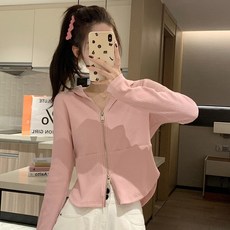 PEONIST Innocent 羅紋修身連帽拉鍊衫