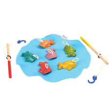 PLAN TOYS 木質釣魚遊戲組，泰國環保木製玩具, 1組, Multicolor