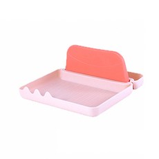 하로아 파스텔톤 주방도구 스탠드 17 x 16 x 7 cm, 핑크, 1개