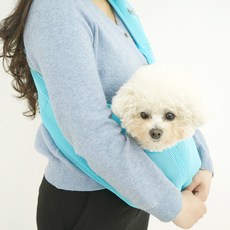 레드퍼피 반려동물 메쉬 쿨 슬링백, 스카이블루, 1개 스카이블루