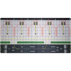 모형비행기 활주로 마우스 패드 100cm
