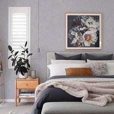홈앤데코 초간편셀프용 고급 물 벽지, KS 93424-7 바이올렛