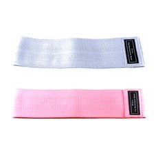 마켓에이 탄성 스쿼트 힙업 루프 밴드 2p, 라이트그레이, 핑크, 2개
