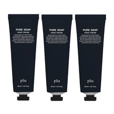 플루 퓨어 솝 모이스처 테라피 핸드크림 비누향, 3개, 30ml