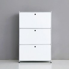 마켓비 SIMPLIE 3단 수납장 BC020 방문설치, 화이트