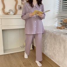 에스텔라 크레이프 큰카라 임산부 잠옷 세트 PJM307