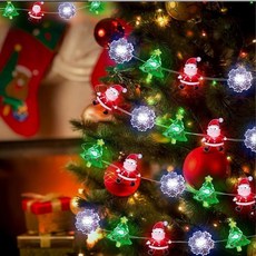 可愛農場聖誕 LED 派對燈泡 20 個照明裝飾品, 1個, X-MAS 混合