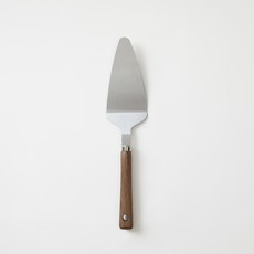 艾草把手蛋糕披薩切片器 25cm, 鋼灰, 1個