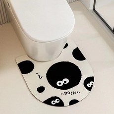 데이소이 베이직 심플 규조토 건식 변기 발매트, 01 폼폼, 1개