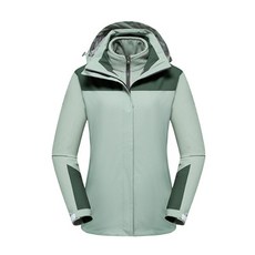 여성용 심플한 디자인 이너 후리스 + 바람막이 세트 KR