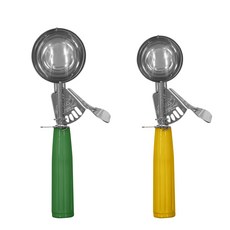 제우스 아이스크림스쿱 12호 + 20호 세트, 그린(12호), 옐로우(20호), 1세트