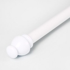 可用空間 城堡 15mm 窗簾桿, 白色的