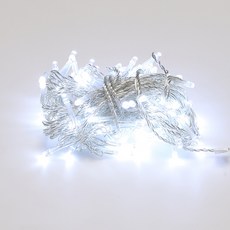 LISHIN Vitson Wonha LED 96燈連接型聖誕樹燈泡 DC24V變壓器另購, 透明線+白色, 1個