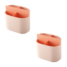 앤티스 히트컬러 분리형 수저통, 핑크, 2개