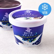 다이센 시로바라 프리미엄 블루베리 & 크림치즈 아이스크림 (냉동), 95ml, 1개