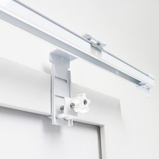 Gamsungdaneunnamja Antturi 3段式免鑽孔窗簾軌道掛勾, 2入, 白色