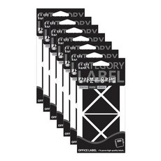 Petit Fancy 顏色分類標籤站點20-334, 黑色, 7個