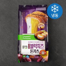 풀무원 군고구마 블럭치즈 돈카츠 (냉동), 420g, 1개 - 위드잇쌀돈까스