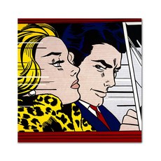 아디코 DIY 페인팅 팝아트 명화그리기 25 x 25 cm, 달리는 차안(PB05)
