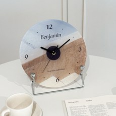 Benjamin Moment室內時鐘+底座組, 清晨(時鐘），銀色(底座）