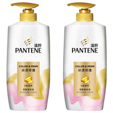 PANTENE 潘婷 染燙修護 潤髮精華素, 10倍滲透髮芯 強韌髮絲 48小時修護 ProV精華, 700g, 2瓶