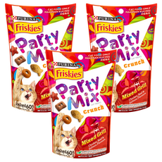 Friskies 喜躍 Party Mix 香酥餅 炙燒烤肉 貓零食, 60g, 3包